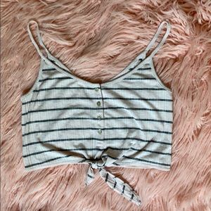 Garage pink crop top